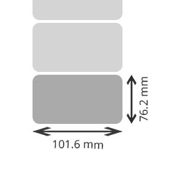 9 bobines d'etiquettes couché transfert thermique 101.6x76.2mm 230eti pour ZEBRA RP4T