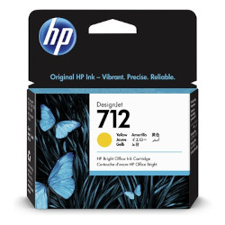 Cartridge n°712 inkjet yellow 29ml for HP Designjet T 630