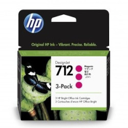 Pack n°712 inkjet magenta 3x 29ml for HP Designjet T 630
