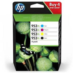 Pack N°953XL 4 couleurs BK CMY pour HP Officejet Pro 7720