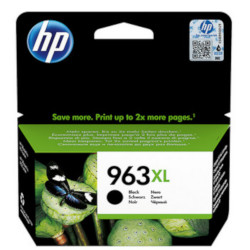 Cartouche N°963XL jet d'encre noir 2000 pages pour HP Officejet Pro 9012