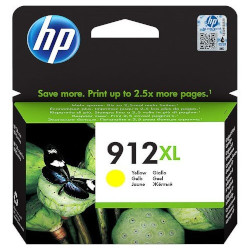 Cartouche N°912XL jet d'encre jaune 825 pages pour HP Officejet 8010