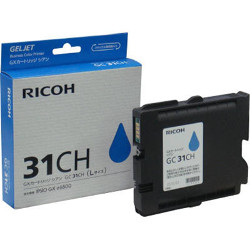 Cartouche GC31CH gel cyan 4890 pages pour RICOH Aficio GX e5550