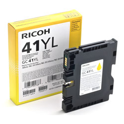 Cartouche GC41YL gel jaune 600 pages pour RICOH Aficio SG3110