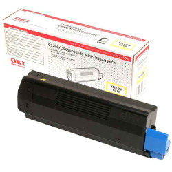 Toner jaune HC 5000 pages pour OKI C 5510