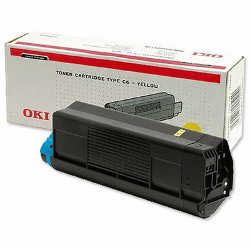 Cartouche toner jaune 3000 pages  pour OKI C 5400