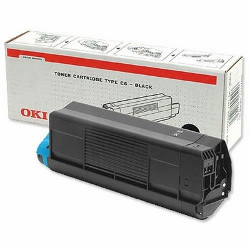Black toner cartridge 3000 pages  for OKI C 5400