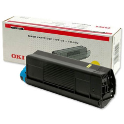 Toner jaune 3000 pages pour OKI C 3100