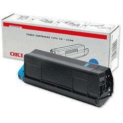 Cyan toner 3000 pages for OKI C 3100