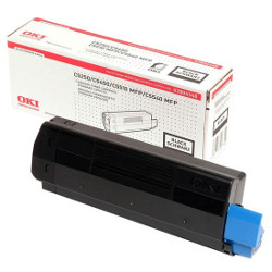 Black toner 3000 pages for OKI C 5250