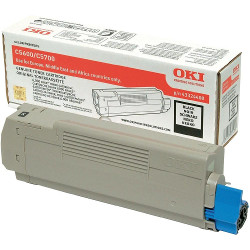 Black toner 6000 pages for OKI C 5600