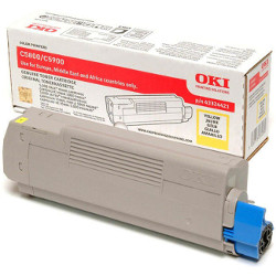Yellow toner 5000 pages for OKI C 5550