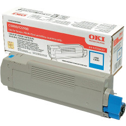 Cyan toner 5000 pages for OKI C 5550