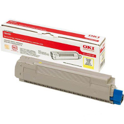 Yellow toner 6000 pages for OKI C 8600