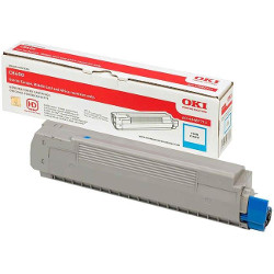 Cyan toner 6000 pages for OKI C 8600
