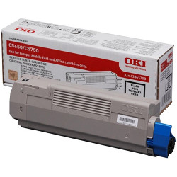 Black toner 8000 pages for OKI C 5750