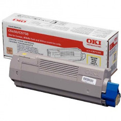 Toner jaune 2000 pages pour OKI C 5750