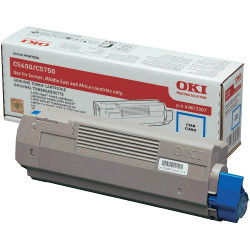 Cyan toner 2000 pages for OKI C 5750