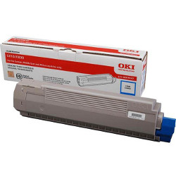 Toner cyan 8000 pages pour OKI C 800