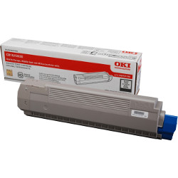 Black toner 8000 pages for OKI C 800