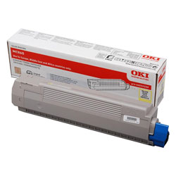 Yellow toner 10000 pages for OKI MC 860