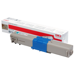 Cartouche toner cyan 2000 pages pour OKI C 500