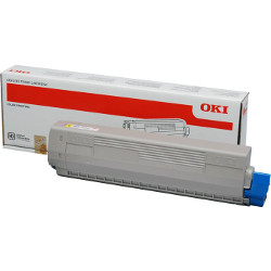 Cartouche toner jaune 7000 pages  pour OKI C 821