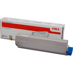 Cartouche toner jaune 10000 pages  pour OKI C 831