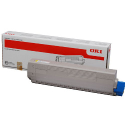 Toner cartridge yellow 7300 pages  for OKI C 822