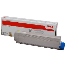 Cartouche toner jaune 7300 pages  pour OKI C 822