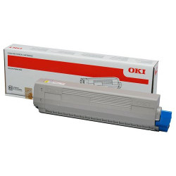 Cartouche toner jaune 10.000 pages pour OKI C 833