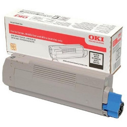 Black toner cartridge 7000 pages for OKI C 843