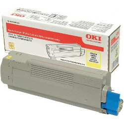 Cartouche toner jaune HC 6000 pages  pour OKI C 532