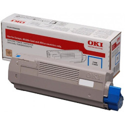 Toner cartridge cyan HC 3000 pages for OKI C 300