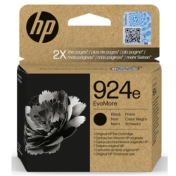 Cartouche d'encre noir d'origine HP n°924e pour HP Officejet Pro 8125e