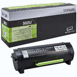 Cartouche toner noir BLK502U 20.000 pages pour LEXMARK MS 510