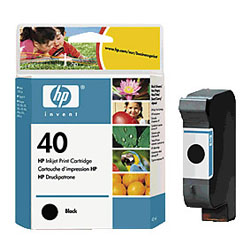 Cartouche N°40 Noir 42 ml 1100 pages AS pour HP Designjet 350C