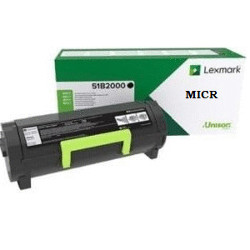 Black toner cartridge 2500 pages MICR for LEXMARK MS 617