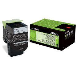 Cartridge N°702K black toner 1000 pages for LEXMARK CS 510