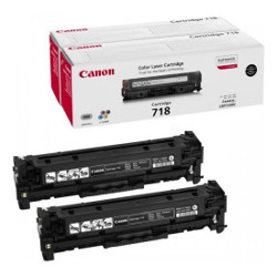 Pack of 2 black toner N°718 2x 3400 pages 2662B005 for CANON LBP 8360