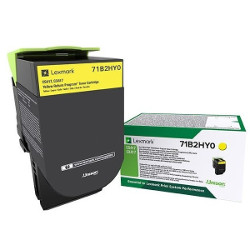 Cartouche toner jaune HC 3500 pages pour LEXMARK CS 417