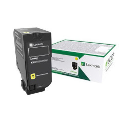 Cartouche toner jaune 10.000 pages pour LEXMARK CS 727