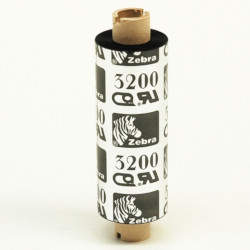 Carton de 12 ribbons qualité 3200 thermal transfer, en cire resine black 33mmx74m for ZEBRA TLP 2824-Z