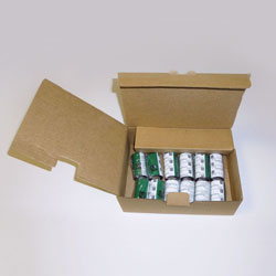 Carton de 12 rubans qualité 5095 transfert thermique couleur noir en resine 56.9MMX74M pour ZEBRA TLP 2824-Z