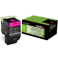 Toner cartridge magenta HC 802HM 3000 pages for LEXMARK CX 410