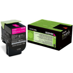 Cartouche toner magenta HC 802HM 3000 pages pour LEXMARK CX 410