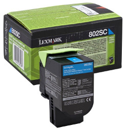 Toner cartridge cyan 2000 pages 80C2SC0 for LEXMARK CX 410