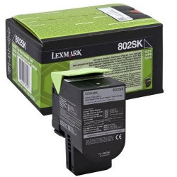 Black toner cartridge 2500 pages 80C2SKE for LEXMARK CX 510