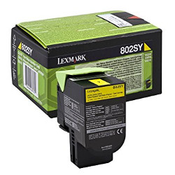 Cartouche toner jaune 2000 pages 80C2SYE pour LEXMARK CX 410