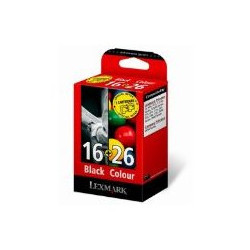Pack N°16 and N°26 black and colors for IBM-LEXMARK X 1240